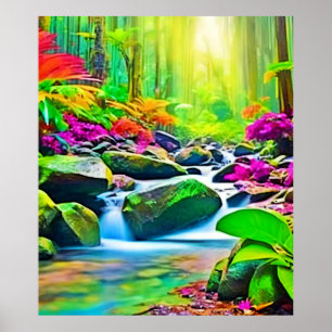 Póster Río Rainforest: Vivid Scene