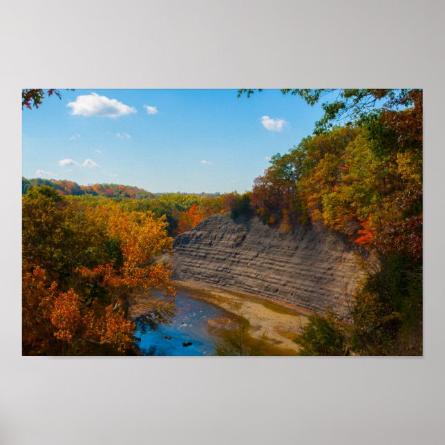 Póster Río Rocky, Cleveland, Ohio (Frente)