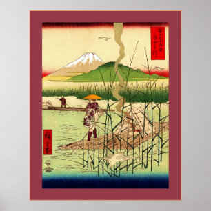 Póster Río Sagami ~ Japonés vintage
