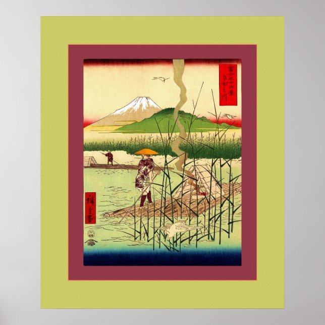 Póster Río Sagami ~ Japonés vintage (Frente)