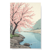 Río Sakura Moderno Ukiyo-e Japonés