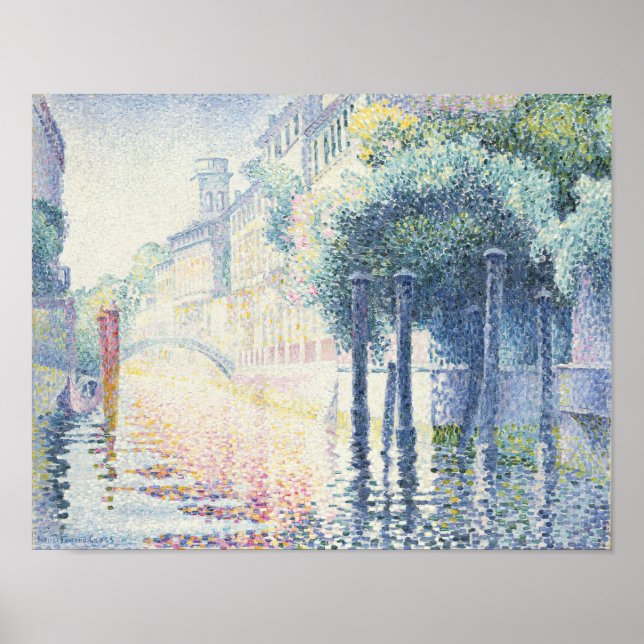 Póster Río San Trovaso, Venecia, 1903-4 (Frente)
