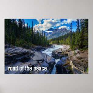 Póster Río - Selva verde - Roca - Mezcla de citas