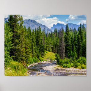 Póster Río Shoshone de la horquilla norte