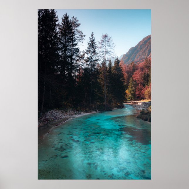 Póster Río Smaragd en Mojstrana (Frente)