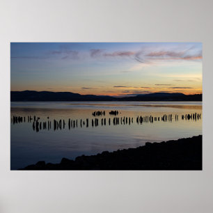 Póster Río Sunset