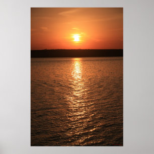 Póster Río Sunset