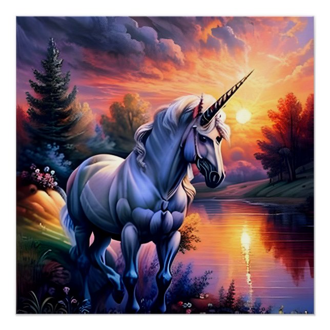 Póster Río Sunset (Anverso)