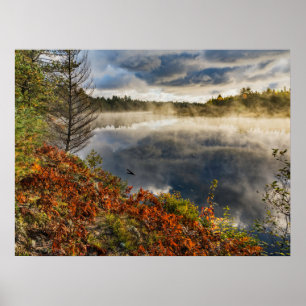 Póster Río Tahquamenon Sunrise   Paraíso, Michigan