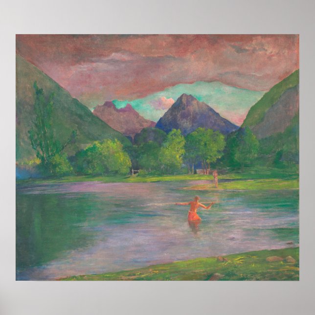 Póster Río Tautira - Poster Bella Artes John La Farge (Frente)