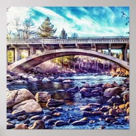 Póster Río Truckee en Verdi Nevada
