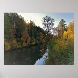 Póster Río Tualatin, Oregón