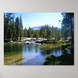 Póster Río Tuolumne en Tuolumne Meadows, Yosemite, CA