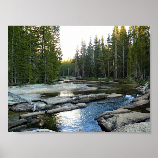 Póster Río Tuolumne por Campground, Yosemite, CA (Frente)
