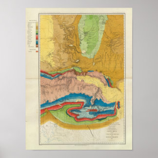 Póster Río verde desde la ruta ferroviaria del Pacífico d