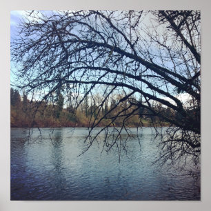 Póster Río Willamette, OR