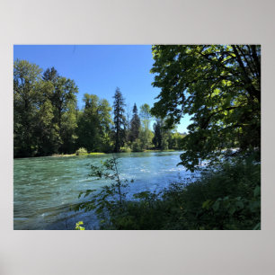 Póster Río Willamette, OR