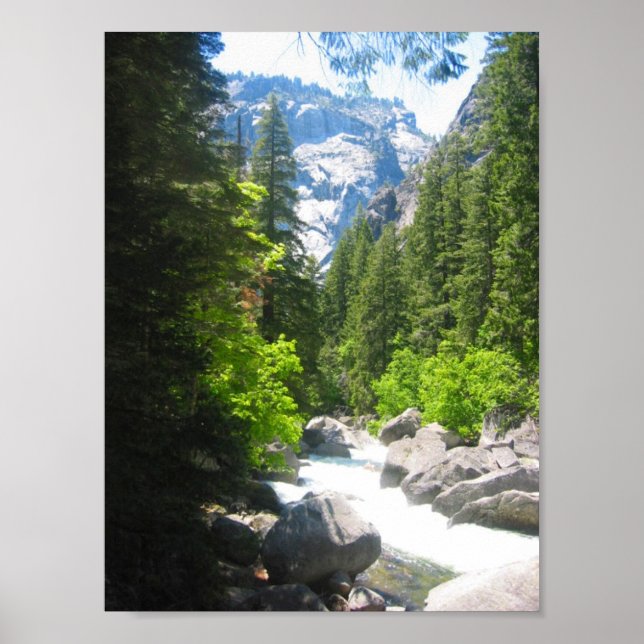 Póster río yosemite (Frente)