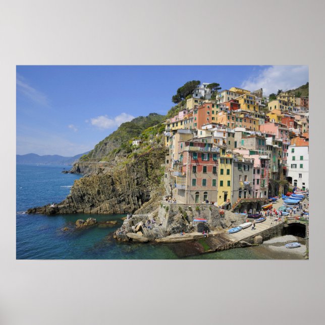 Póster riomaggiore en temporada alta (Frente)