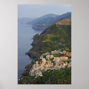 Póster Riomaggiore y Cinque Terre, Italia