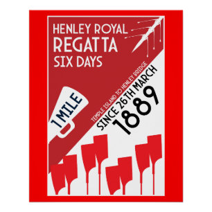 Póster Ríos británicos Thames Regatta
