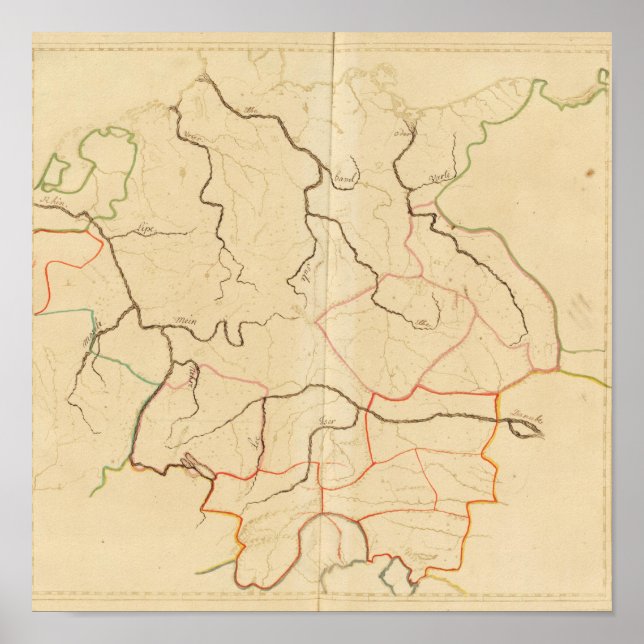 Póster Ríos de Alemania (Frente)