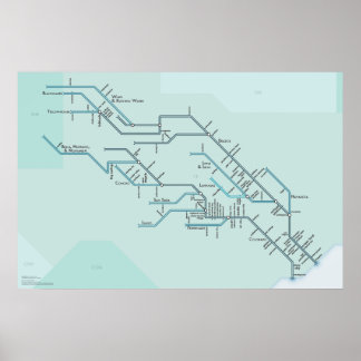 Póster Ríos de Brazos y Colorado