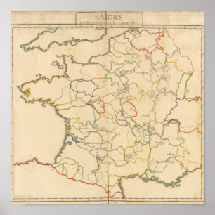 Póster Ríos de Francia