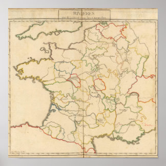 Póster Ríos de Francia