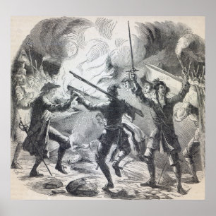Póster Ríos de Sacheverell destruyen parte de una capilla