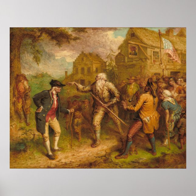 Póster Rip Van Winkle - Poster Bella Artes John Quidor (Frente)