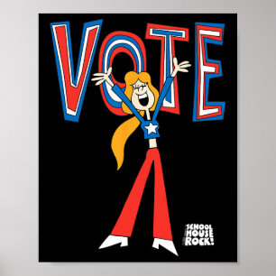 Póster Ripple Junction X Schohouse Rock Vote Por Sarah