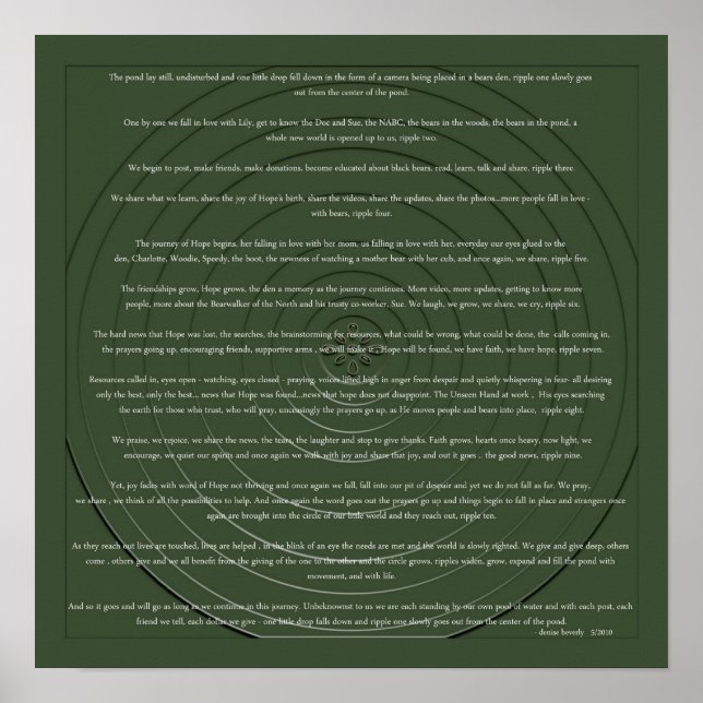 Póster Ripples - Denise Beverly (Frente)