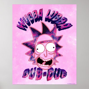 Póster RIQUEZA Y MORTY™  Wubba Lubba Dub-Dub