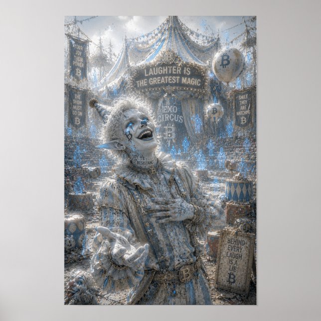 Póster Risa Alegre / Payaso / Circo (Frente)