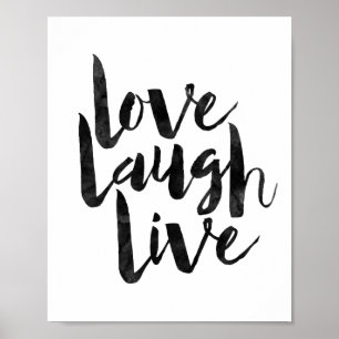 Póster Risa del amor viva