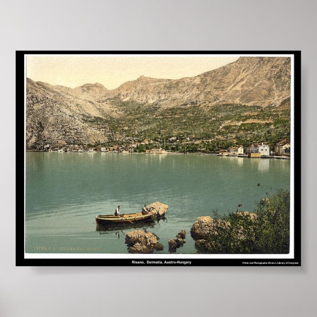 Póster Risano, Dalmatia, Austro-Hungría (Frente)