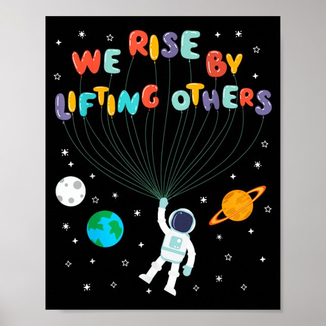 Póster Rise Children Apparel Uni-kids Black Small We Rise (Frente)