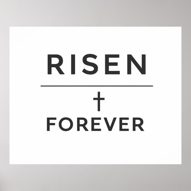 Póster Risen + Forever Sticker  (Frente)