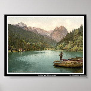 Póster Rissersee, Alta Baviera, Alemania