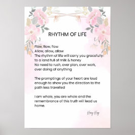 Póster Ritmo de la vida - La esperanza llenó el poema