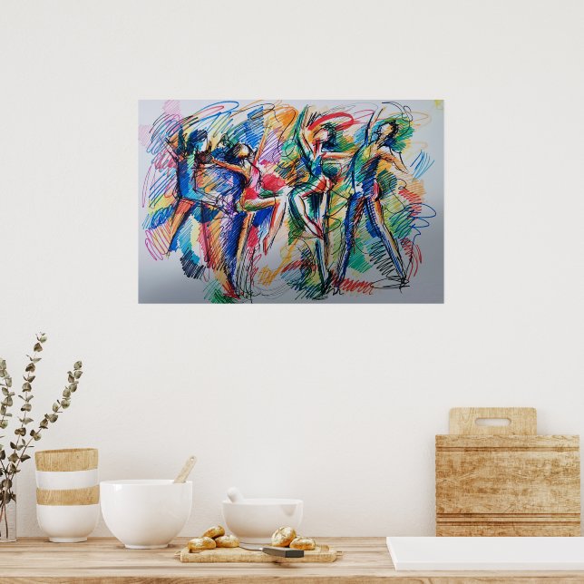 Póster Ritmo de Movimiento (Cocina)