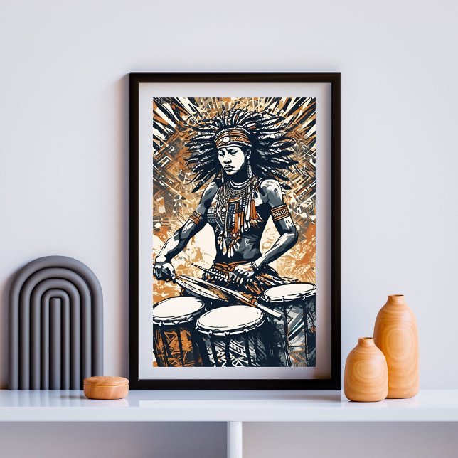 Póster Ritmo de su alma - Reina tribal del tambor (Subido por el creador)