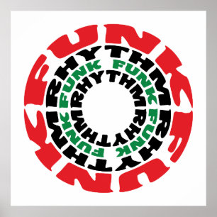 Póster Ritmo Funk Funk Rhythm