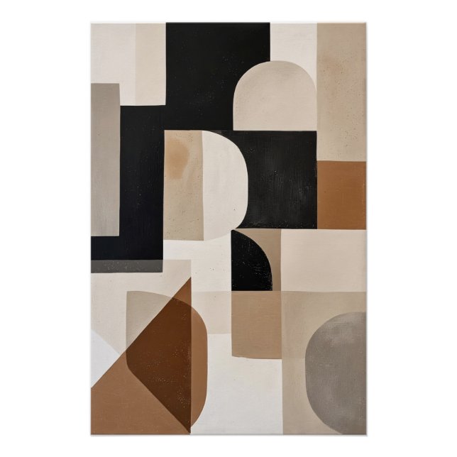 Póster Ritmo Geométrico Sutil (Anverso)