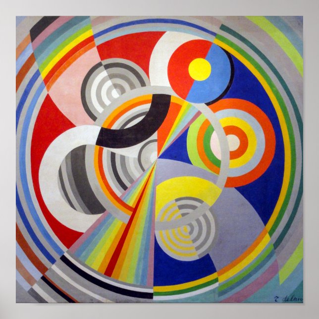 Póster Ritmo nº 1 | Robert Delaunay | (Frente)