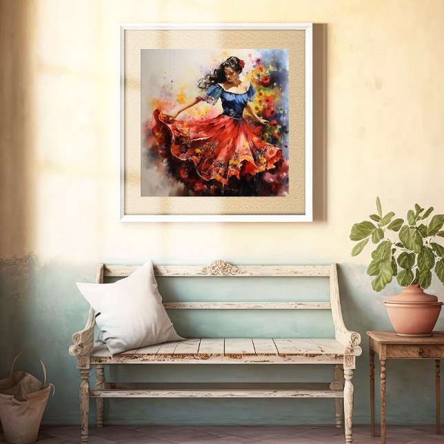 Póster Ritmos folclóricos, Poster de danza vibrante (Subido por el creador)