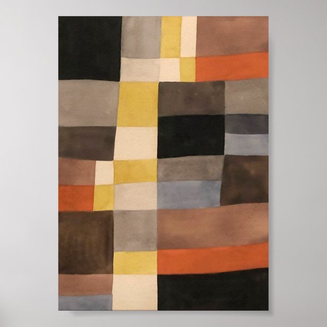 Póster Ritmos Verticales-Horizontales | Sophie Taeuber-Ar (Frente)
