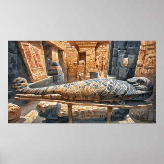 Póster Ritos funerarios de los faraones