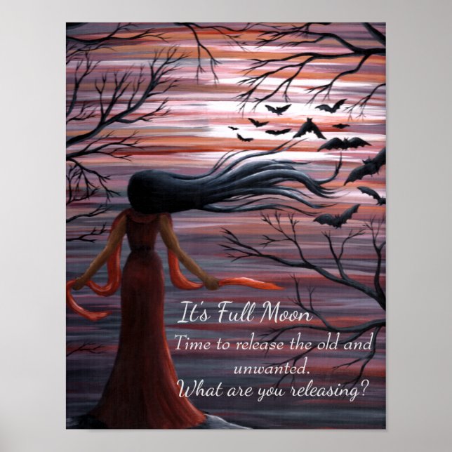 Póster Ritual de Luna Llena (Frente)